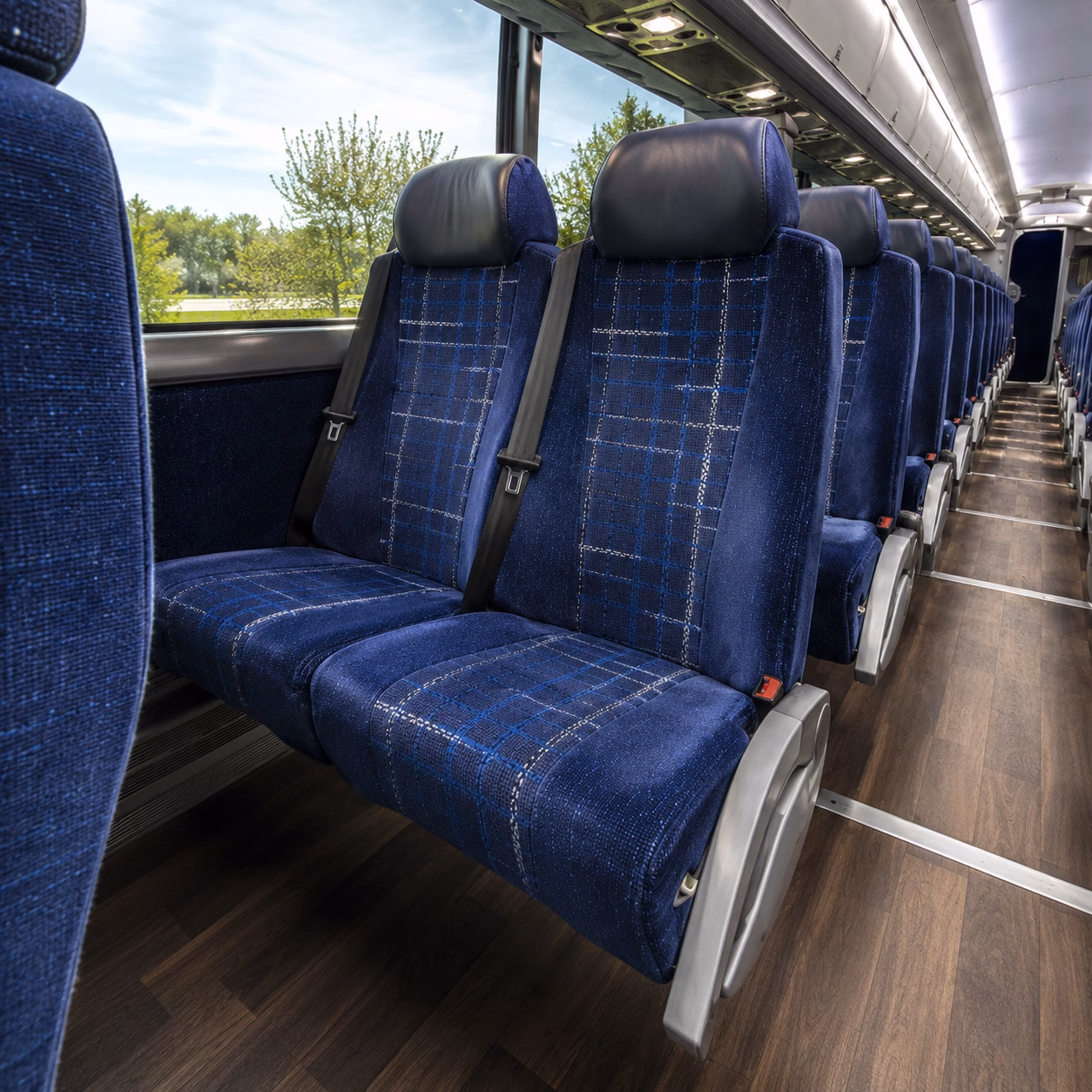 instead of splitting into cars for the charlotte run rent a charter bus