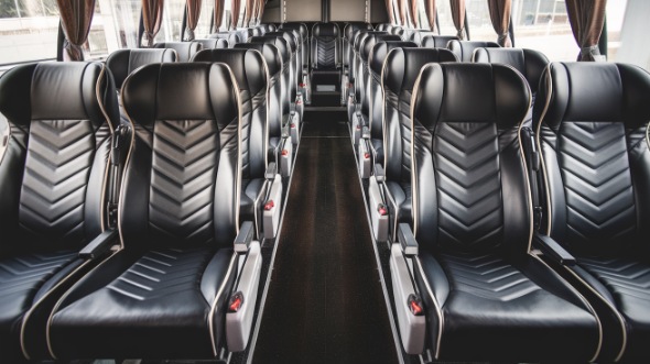 54 passenger charter bus inside kingsport